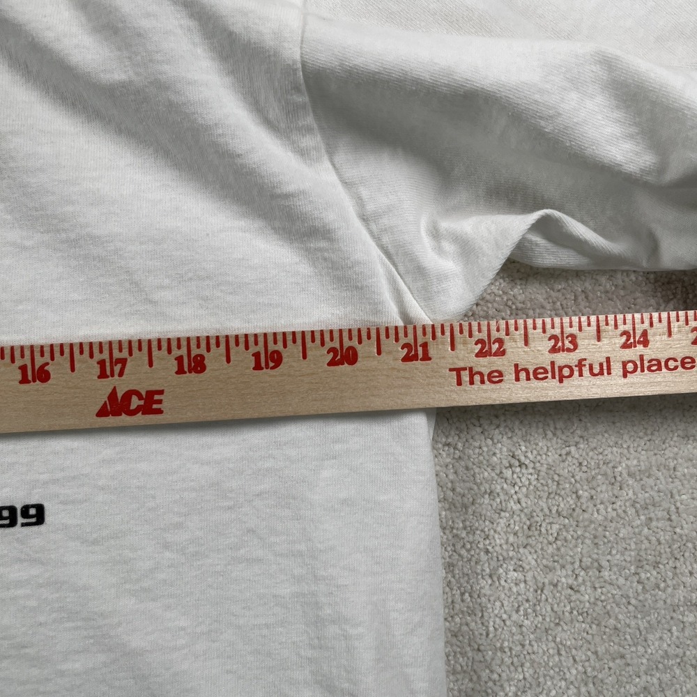 Vintage 80s 90s Anvil Hondo Boats Ringer T-shirt Men's Large Double Sided EUC - Picture 7 of 9